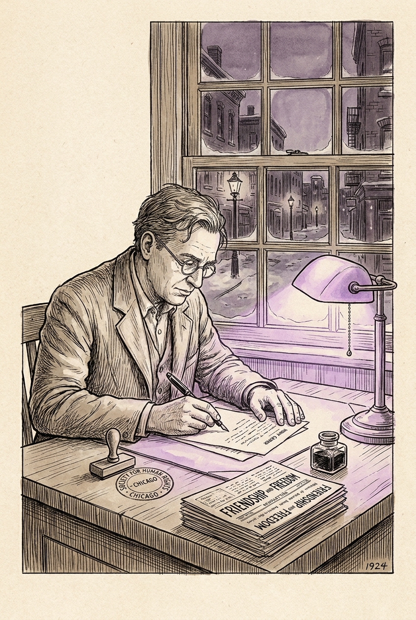 Henry Gerber at his desk