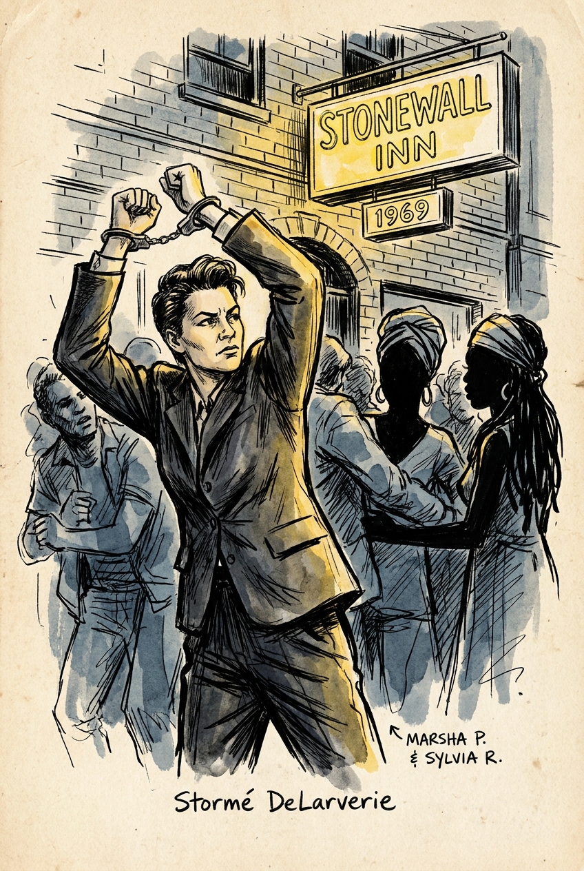 Stonewall in Ink + Watercolor style