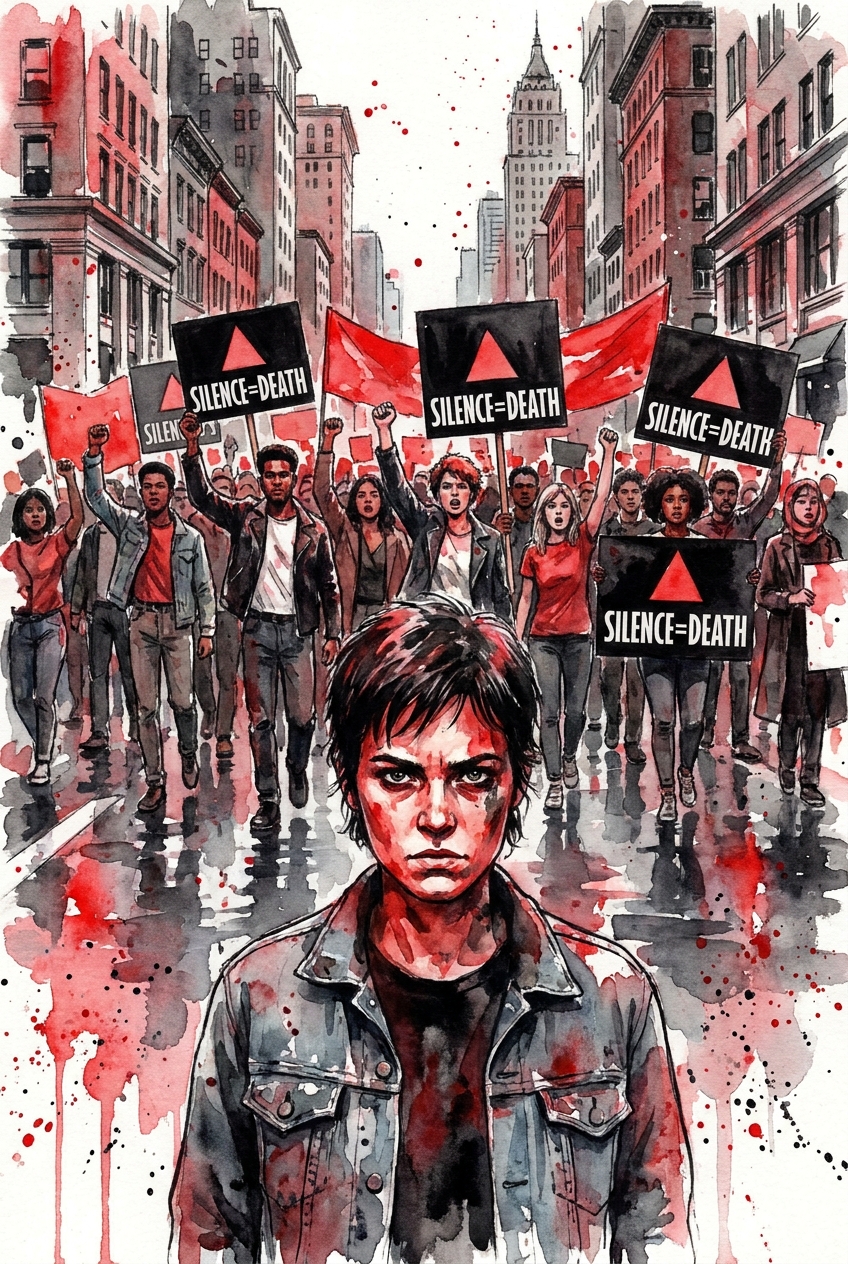 ACT UP protesters