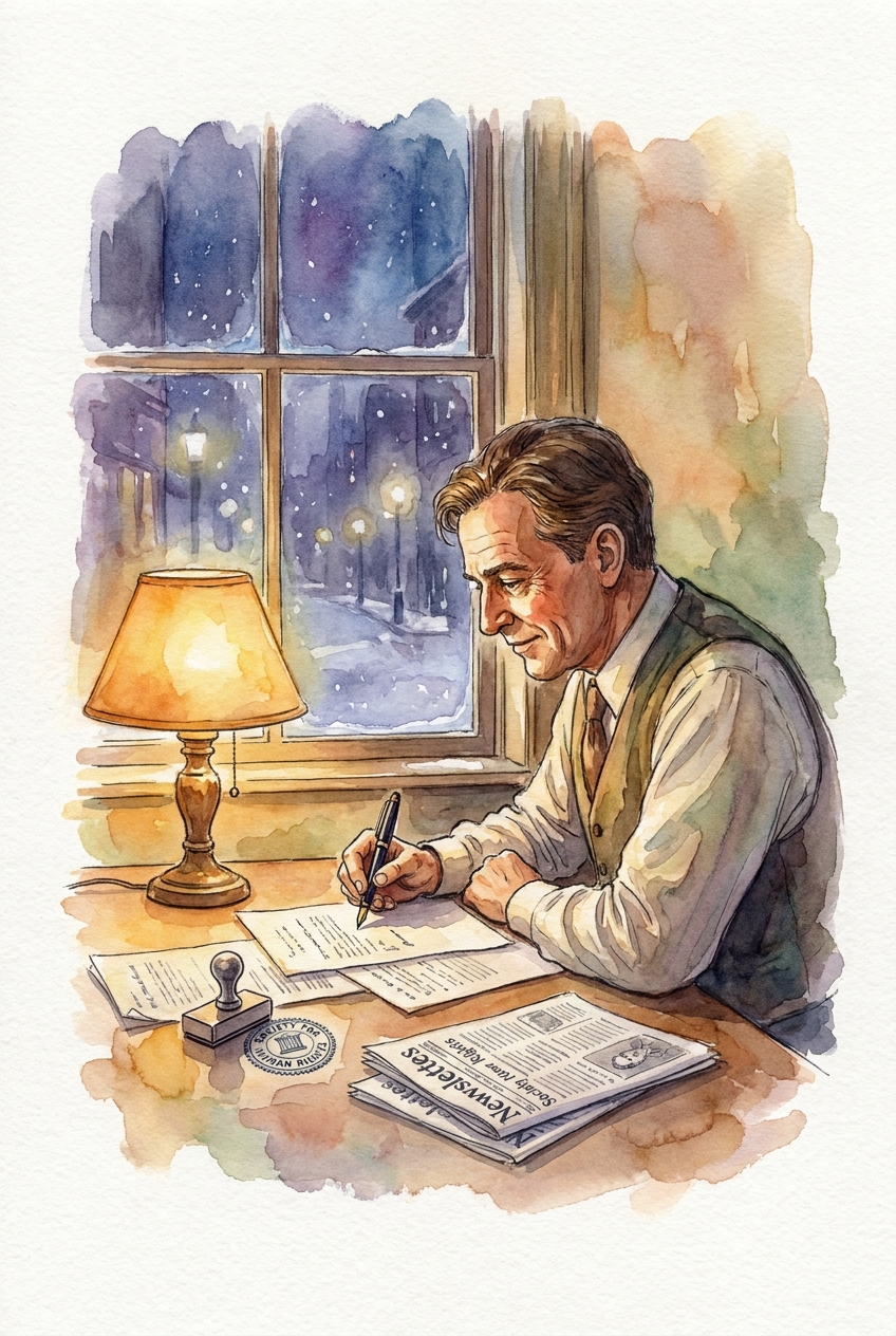 Henry Gerber at his desk