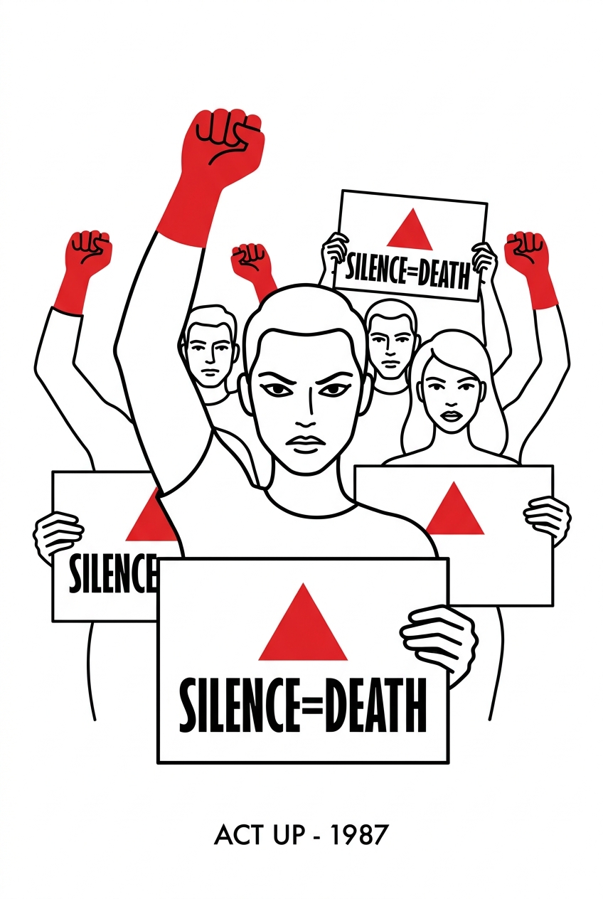 ACT UP protesters