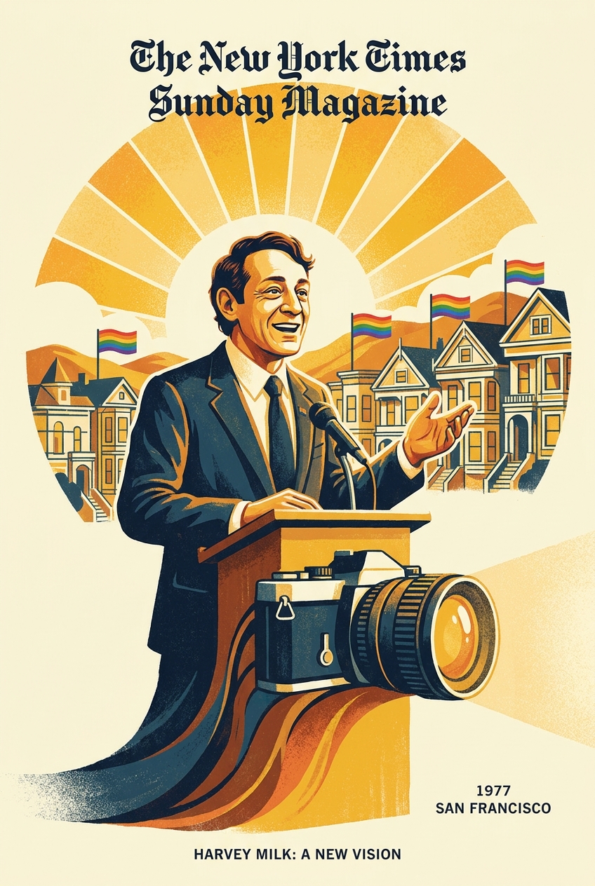 Harvey Milk at the podium